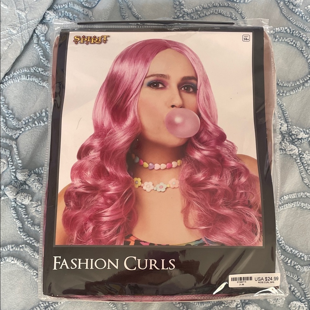 Spirit Fashion Curls Wig in Vibrant Pink